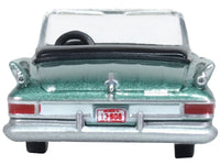 1961 Chrysler 300 Convertible Pinewood Green Metallic 1/87 (HO) Scale Diecast Model Car by Oxford Diecast image 2
