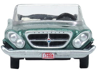1961 Chrysler 300 Convertible Pinewood Green Metallic 1/87 (HO) Scale Diecast Model Car by Oxford Diecast image 4