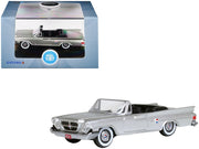 1961 Chrysler 300G Convertible Sheffield Silver Metallic 1/87 (HO) Scale Diecast Model Car by Oxford Diecast image 4