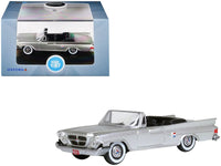 1961 Chrysler 300G Convertible Sheffield Silver Metallic 1/87 (HO) Scale Diecast Model Car by Oxford Diecast image 4