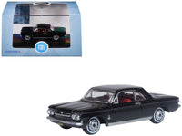 Oxford Diecast 1963 Chevrolet Corvair Coupe Tuxedo Black red interior 1:87 87CH63004, product image 4