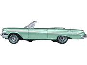 1961 Chevrolet Impala Convertible Arbor Green Metallic with Green Interior 1/87 (HO) Scale Diecast Model Car by Oxford Diecast image 2