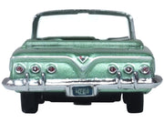 1961 Chevrolet Impala Convertible Arbor Green Metallic with Green Interior 1/87 (HO) Scale Diecast Model Car by Oxford Diecast image 4