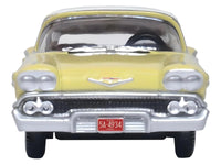 1958 Chevrolet Impala Sport Colonial Cream with Snowcrest White Top 1/87 (HO) Scale Diecast Model Car by Oxford Diecast image 3