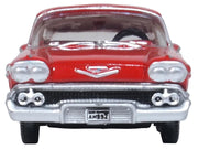 1958 Chevrolet Impala Sports Coupe Rio Red 1/87 (HO) Scale Diecast Model Car by Oxford Diecast image 2