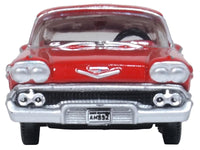 1958 Chevrolet Impala Sports Coupe Rio Red 1/87 (HO) Scale Diecast Model Car by Oxford Diecast image 2