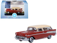 1957 Chevrolet Nomad Adobe Beige with Sierra Gold Top 1/87 (HO) Scale Diecast Model Car by Oxford Diecast image 3