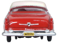 1955 Chrysler New Yorker Deluxe St. Regis Tango Red and Platinum Metallic 1/87 (HO) Scale Diecast Model Car by Oxford Diecast image 3