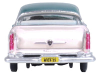 1955 Chrysler New Yorker Deluxe St. Regis Jade Green Metallic and Cream 1/87 (HO) Scale Diecast Model Car by Oxford Diecast image 3