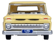 1965 Chevrolet C10 Stepside Pickup Truck Yellow 1/87 (HO) Scale Diecast Model Car by Oxford Diecast image 3