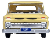 1965 Chevrolet C10 Stepside Pickup Truck Yellow 1/87 (HO) Scale Diecast Model Car by Oxford Diecast image 3
