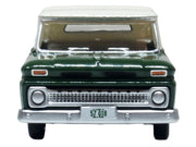 1965 Chevrolet C10 Stepside Pickup Truck Dark Green with Ivory Top 1/87 (HO) Scale Diecast Model Car by Oxford Diecast image 4