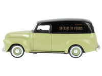 1950 Chevrolet Panel Van "Speciality Foods" Light Green and Black 1/87 (HO) Scale Diecast Model Car by Oxford Diecast image 4