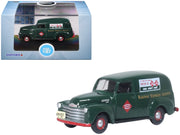 1950 Chevrolet Panel Van "Railway Express Agency" Dark Green 1/87 (HO) Scale Diecast Model Car by Oxford Diecast image 4