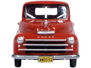 1948 Dodge B-1B Pickup Truck Red 1/87 (HO) Scale Diecast Model Car by Oxford Diecast image 2