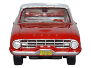 1960 Ford Falcon Ranchero Monte Carlo Red with Corinthian White Top 1/87 (HO) Scale Diecast Model Car by Oxford Diecast image 3
