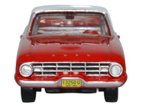 1960 Ford Falcon Ranchero Monte Carlo Red with Corinthian White Top 1/87 (HO) Scale Diecast Model Car by Oxford Diecast image 3