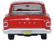 1960 Ford Falcon Ranchero Monte Carlo Red with Corinthian White Top 1/87 (HO) Scale Diecast Model Car by Oxford Diecast image 4