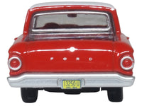 1960 Ford Falcon Ranchero Monte Carlo Red with Corinthian White Top 1/87 (HO) Scale Diecast Model Car by Oxford Diecast image 4