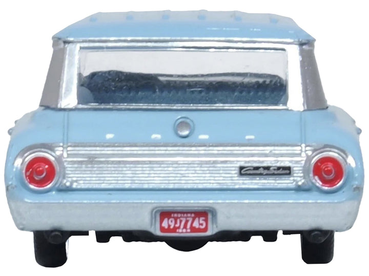 1964 Ford Country Sedan Skylight Blue 1/87 (HO) Scale Diecast Model Car by Oxford Diecast image 2