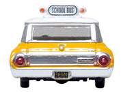 1964 Ford Country Station Wagon "Central School Bus" Yellow with White Top 1/87 (HO) Scale Diecast Model Car by Oxford Diecast image 4