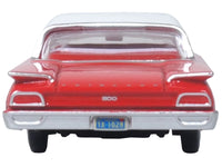 1960 Ford Fairlane Sedan 500 Monte Carlo Red with Corinthian White Top and Interior 1/87 (HO) Scale Diecast Model Car by Oxford Diecast image 3