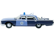 1960 Ford Fairlane Sedan "Massachusetts State Police Radar Car" Blue Two-Tone 1/87 (HO) Scale Diecast Model Car by Oxford Diecast image 2