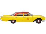 1960 Ford Fairlane Sedan "NYC Taxi" Yellow with Red Top and Interior 1/87 (HO) Scale Diecast Model Car by Oxford Diecast image 3