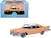 1959 Chrysler Imperial Crown 2 Door Hardtop Persian Pink with White Top 1/87 (HO) Scale Diecast Model Car by Oxford Diecast image 3