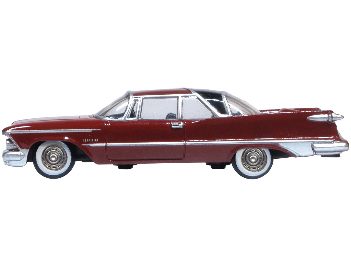 1959 Chrysler Imperial Crown 2 Door Hardtop Radiant Red with Black Top 1/87 (HO) Scale Diecast Model– product image