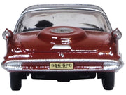 1959 Chrysler Imperial Crown 2 Door Hardtop Radiant Red with Black Top 1/87 (HO) Scale Diecast Model Car by Oxford Diecast image 2