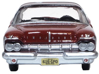 1959 Chrysler Imperial Crown 2 Door Hardtop Radiant Red with Black Top 1/87 (HO) Scale Diecast Model Car by Oxford Diecast image 4