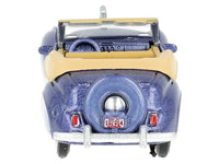 1941 Lincoln Continental Convertible Darian Blue Metallic with Tan Interior 1/87 (HO) Scale Diecast Model Car by Oxford Diecast image 3