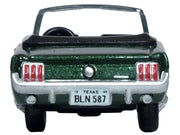 1965 Ford Mustang Convertible Ivy Green Metallic 1/87 (HO) Scale Diecast Model Car by Oxford Diecast image 2