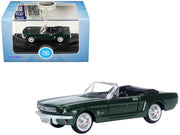 1965 Ford Mustang Convertible Ivy Green Metallic 1/87 (HO) Scale Diecast Model Car by Oxford Diecast image 3