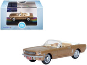 1965 Ford Mustang Convertible Prairie Bronze Metallic 1/87 (HO) Scale Diecast Model Car by Oxford Diecast image 4