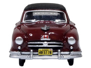 1950 Nash Rambler Custom Landau Convertible (Closed) Sunset Maroon with Black Top 1/87 (HO) Scale Diecast Model Car by Oxford Diecast image 3
