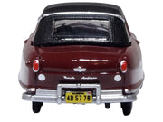 1950 Nash Rambler Custom Landau Convertible (Closed) Sunset Maroon with Black Top 1/87 (HO) Scale Diecast Model Car by Oxford Diecast image 4