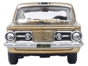 1965 Plymouth Barracuda Gold Metallic with Black Stripes 1/87 (HO) Scale Diecast Model Car by Oxford Diecast image 4