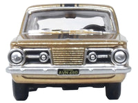 1965 Plymouth Barracuda Gold Metallic with Black Stripes 1/87 (HO) Scale Diecast Model Car by Oxford Diecast image 4