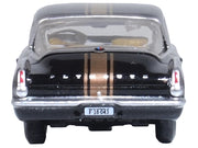 1965 Plymouth Barracuda Black with Gold Stripes 1/87 (HO) Scale Diecast Model Car by Oxford Diecast image 3