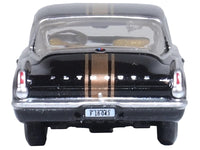1965 Plymouth Barracuda Black with Gold Stripes 1/87 (HO) Scale Diecast Model Car by Oxford Diecast image 3