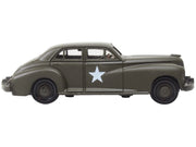 1942 Packard Clipper Touring Sedan "US Army Staff Car" Olive Drab 1/87 (HO) Scale Diecast Model Car by Oxford Diecast image 2