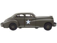 1942 Packard Clipper Touring Sedan "US Army Staff Car" Olive Drab 1/87 (HO) Scale Diecast Model Car by Oxford Diecast image 2