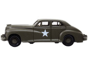 1942 Packard Clipper Touring Sedan "US Army Staff Car" Olive Drab 1/87 (HO) Scale Diecast Model Car by Oxford Diecast image 3