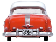 1954 Pontiac Chieftain 4 Door Coral Red with Winter White Top 1/87 (HO) Scale Diecast Model Car by Oxford Diecast image 2