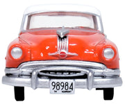 1954 Pontiac Chieftain 4 Door Coral Red with Winter White Top 1/87 (HO) Scale Diecast Model Car by Oxford Diecast image 3