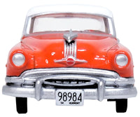 1954 Pontiac Chieftain 4 Door Coral Red with Winter White Top 1/87 (HO) Scale Diecast Model Car by Oxford Diecast image 3