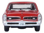 1966 Pontiac GTO Montero Red 1/87 (HO) Scale Diecast Model Car by Oxford Diecast image 2