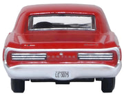 1966 Pontiac GTO Montero Red 1/87 (HO) Scale Diecast Model Car by Oxford Diecast image 3